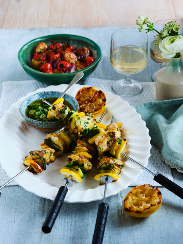 Monkfish skewers online